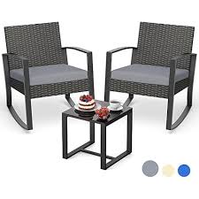 Aiho 3 Pieces Wicker Patio Furniture