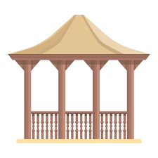 Pergola Art Icon Cartoon Vector Wedding