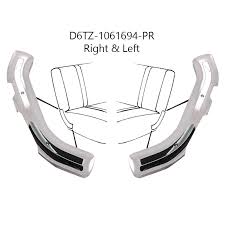 Seat Back Pivot Side Covers Chrome
