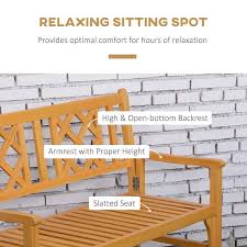 Outsunny Foldable Garden Bench 2