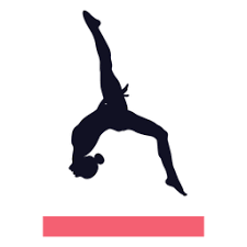 gymnastikübung frau balance beam
