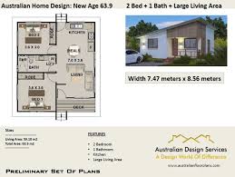 63 8 New Age 2 Bed House Plan 63 9