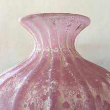 Pink Glass Vase From Seguso 1950s For