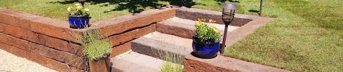 Used Railway Sleepers For Landscaping