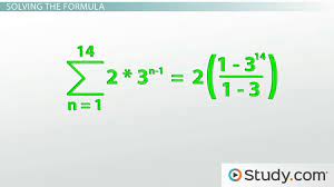 Geometric Series Formula Calculation