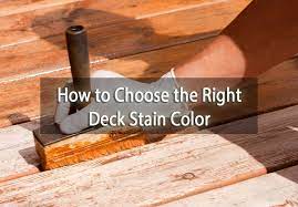 Right Deck Stain Color