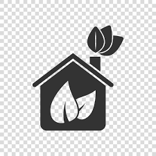 Premium Vector House With Leaf Icon