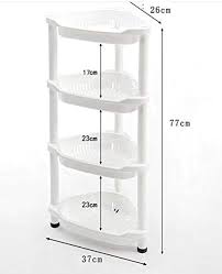 Bathroom 4 Tier Plastic Shower Caddy