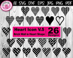 Heart Icon V 5 Brick Wall In Heart