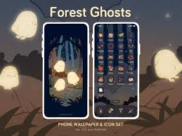 Forest Ghosts Phone Wallpaper Icon