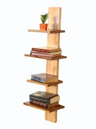 Movable Unit Wooden Wall Shelf For