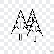 Forest Vector Icon Isolated On