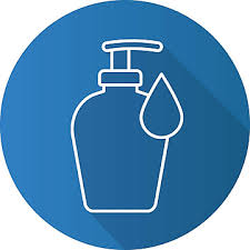 Liquid Soap Bottle Linear Icon Flat