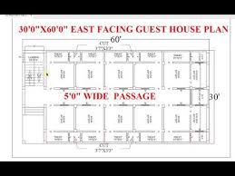 30 X 60 East Facing Guest House Plan