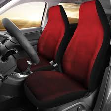 Red Ombre Car Seat Covers Set