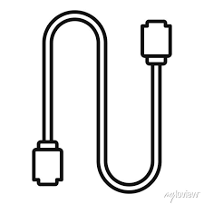 Computer Cable Icon Outline Computer