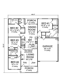 Sq Ft Craftsman House Plan 178 1357