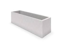 Deco White Concrete Planter 04