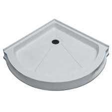 Round Shower Tray White