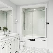 Frameless Glass Sliding Bathtub Door