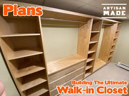 Walk In Closet Storage System Plans