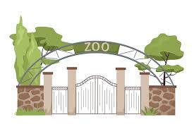 Zoo Entrance Cartoon Zoological Garden