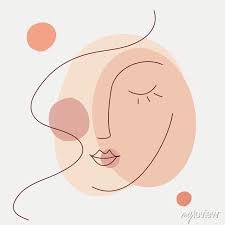 Abstract Beauty Woman Face Icon