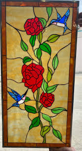 Leaded Stained Glass Window Panel