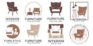 Abstract Furniture Icon Set Logo Design