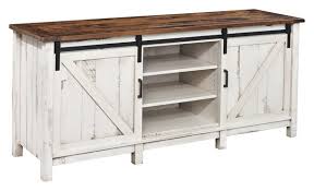 Tv Stand With Sliding Barn Doors From