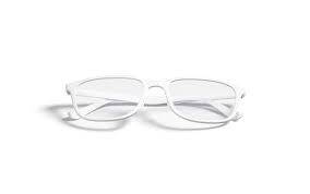 White Eye Glasses With Frame Plastic