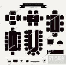 Conferance Business Furniture Icon Top