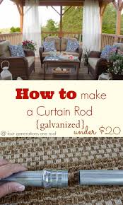 How To Make Outdoor Curtain Rods Four