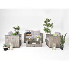 Bahia 4pc Rattan Wicker Sofa Outdoor