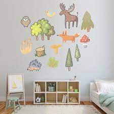 Forest Friends Wall Decal Sticker Set