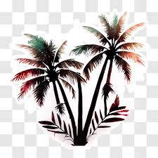 Elegant Stylized Palm Trees Png