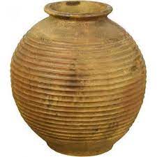 Planters Round Ribbed Urn 29in