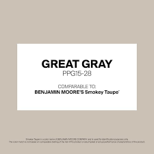 1 Gal Ppg15 28 Great Gray Semi Gloss