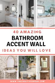 40 Brilliant Bathroom Accent Wall Ideas