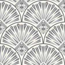 Art Deco Fans Fabric Wallpaper And