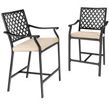 Metal Patio Outdoor Bar Stool Height
