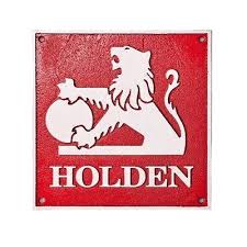 Holden 75 Logo Cast Iron Sign 24cm