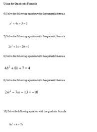 Solved Using The Quadratic Formula 6