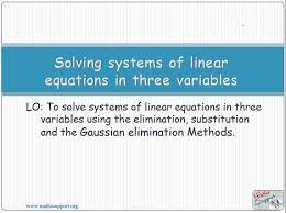 Maths Hl Systems Of Three Linear