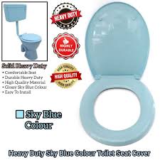 Sky Blue Colour Toilet Seat Cover