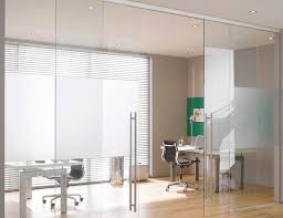 Self Closing Sliding Glass Office Doors