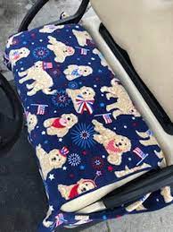 Golf Cart Seat Cover Patriotic Dog