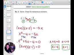 7 3 Solving Rational Equations Pre