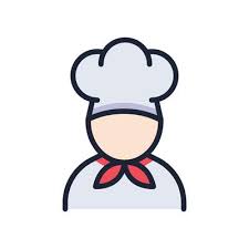 Chef Icon Cook Logo Outline Style