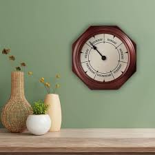 Rustic Wall Clock With Solid Wood Frame